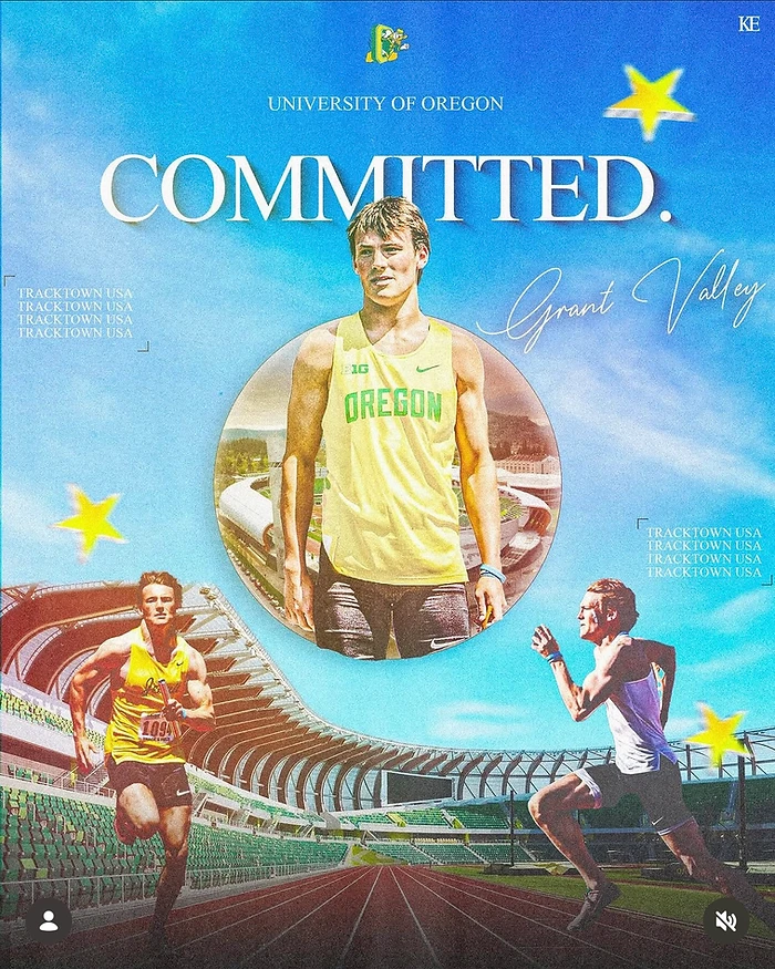 Grant Valley — University of Oregon commitment graphic