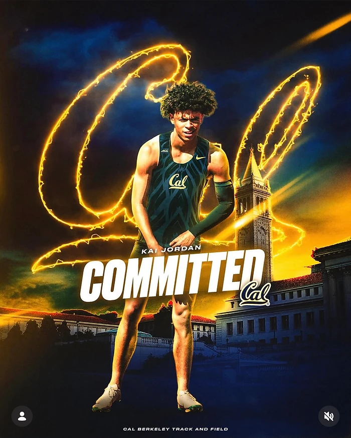 Kai Jordan — Cal Berkeley commitment graphic