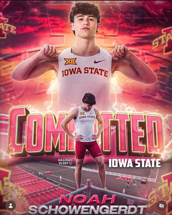 Noah Schowengerdt — Iowa State commitment graphic